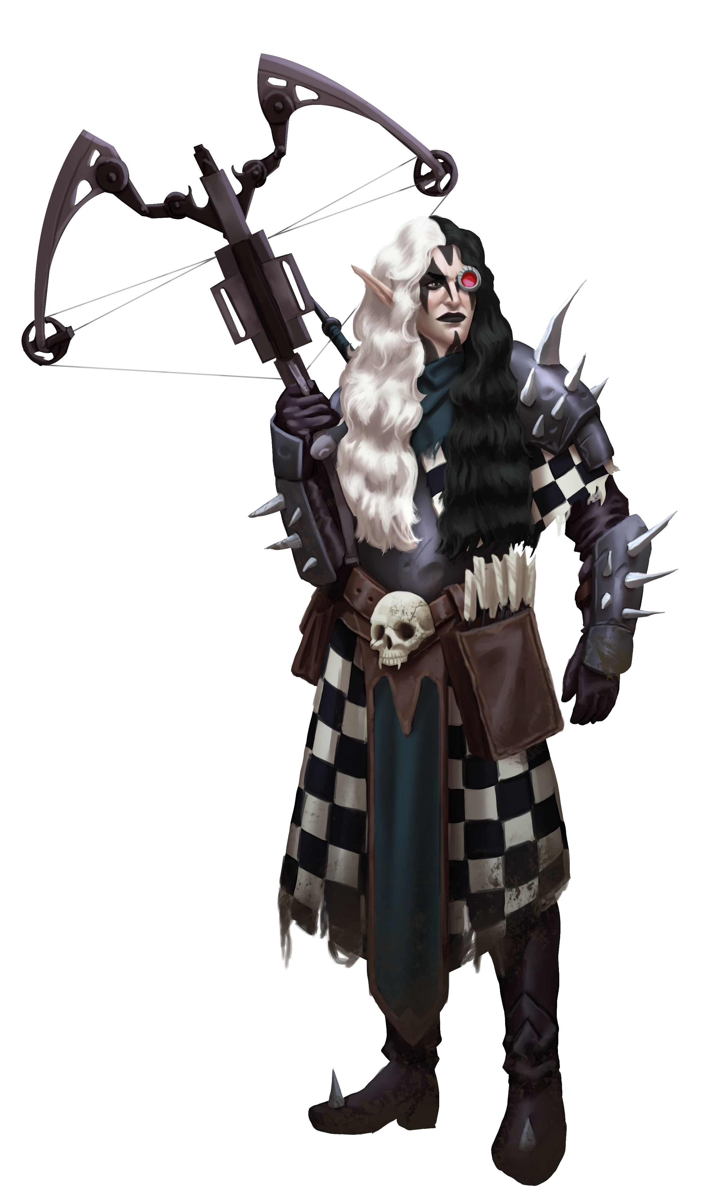 Warrior and Modern Crossbow