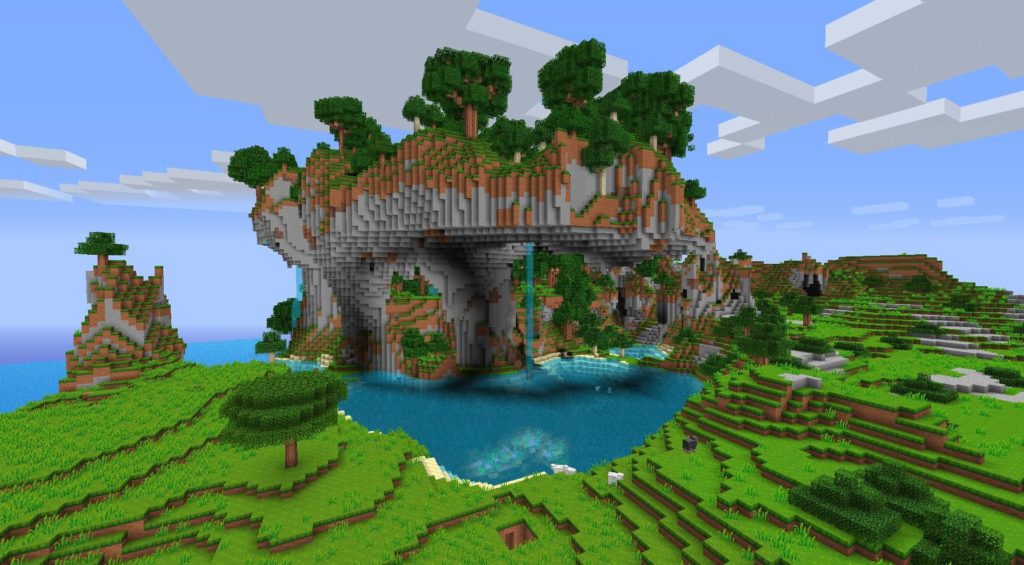 Minecraft landscape